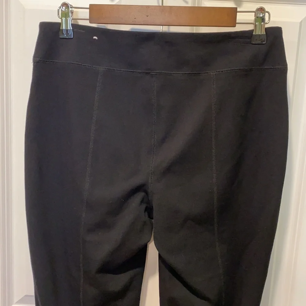 Soma Faux Leather Front Smoothing Ponte Pants New